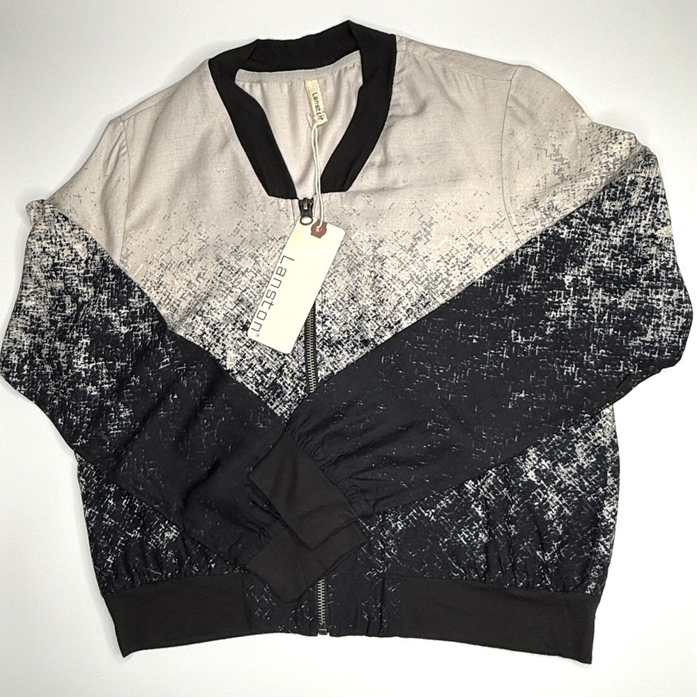 LANSTON - Gradient Bomber Jacket - Picture 3 of 8